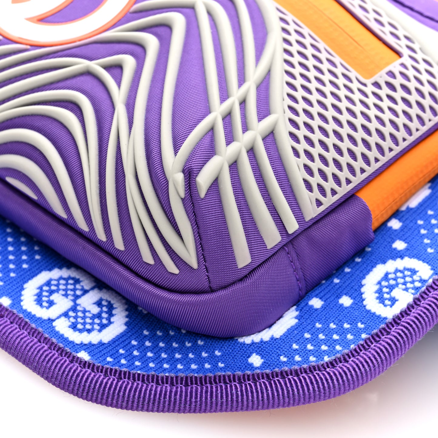 Jersey GG Monogram All Over Sporty Belt Bag Grey White Multicolor