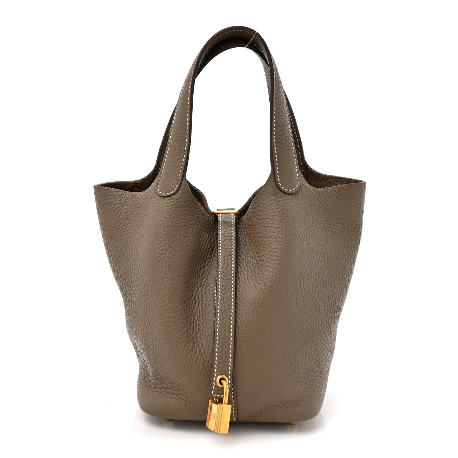 Hermes Taurillon Clemence Picotin Lock 18 PM Etoupe 1 of 10