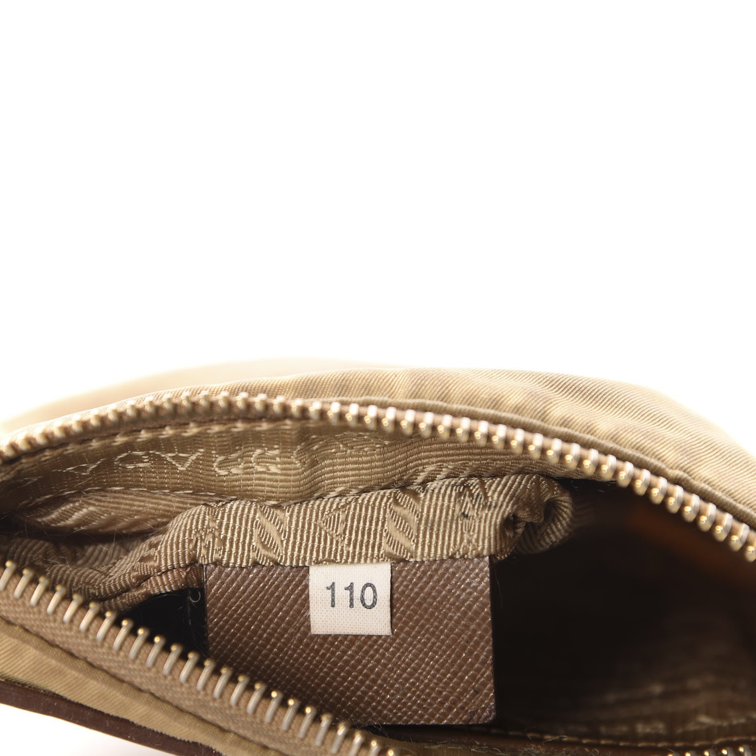 Prada Tessuto Nylon Saffiano Logo Crossbody Bag Beige 10 of 13