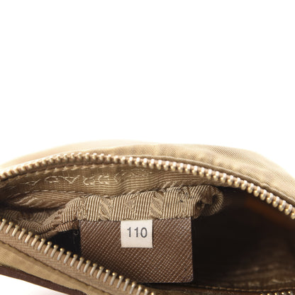 Prada Tessuto Nylon Saffiano Logo Crossbody Bag Beige 10 of 13