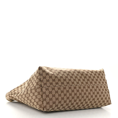 Gucci GG Monogram Patent Oliver Pug Tote Yellow Beige 4 of 12