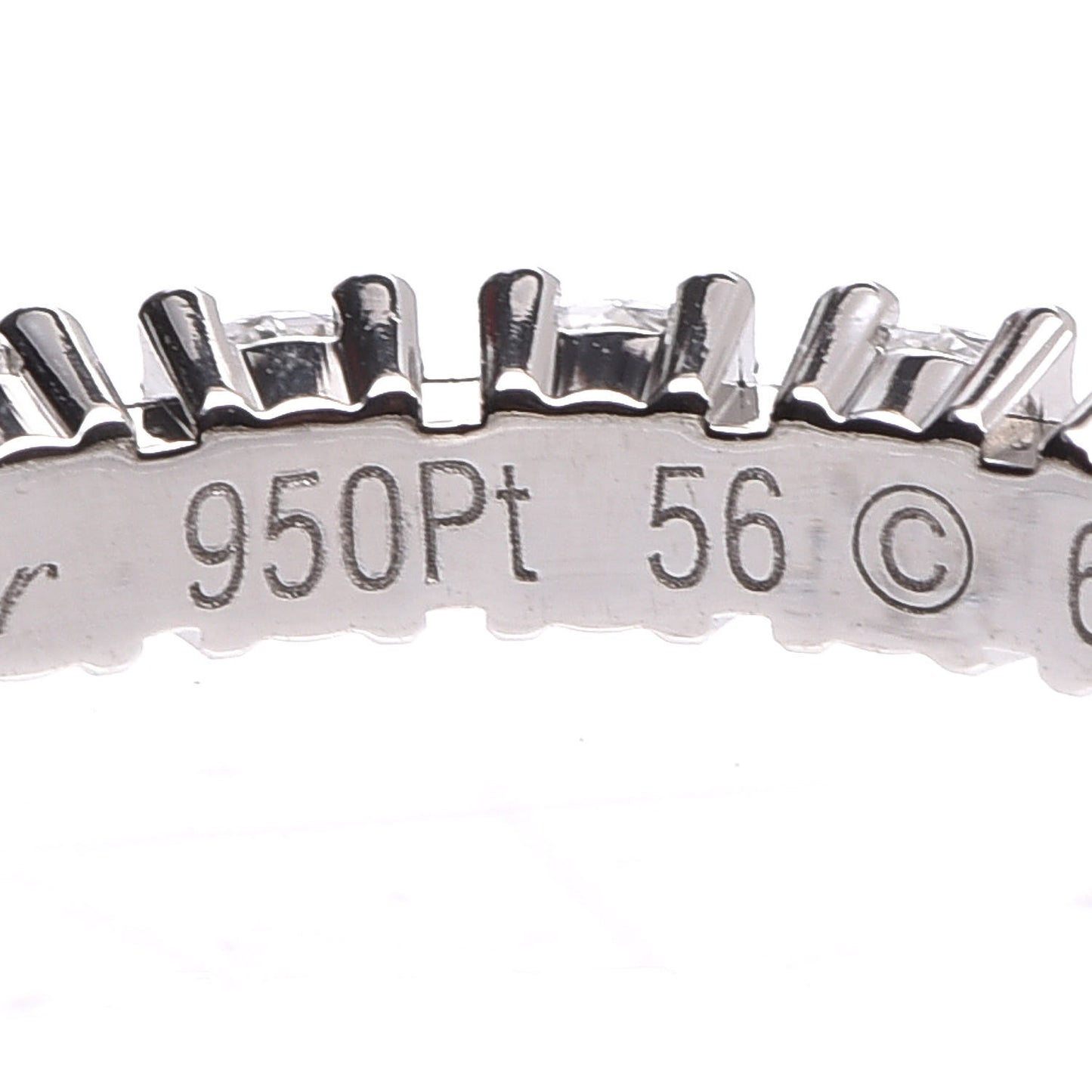 Platinum Diamond 1.58ct Eternity Ring 56 7.25