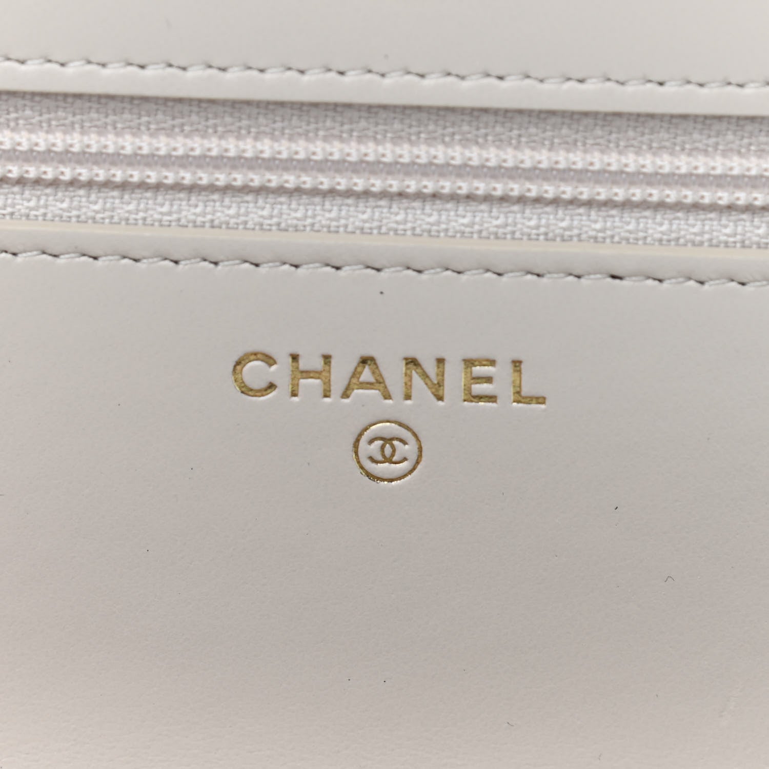 Chanel Lambskin Quilted Chain Around Wallet On Chain WOC Beige 6 of 12