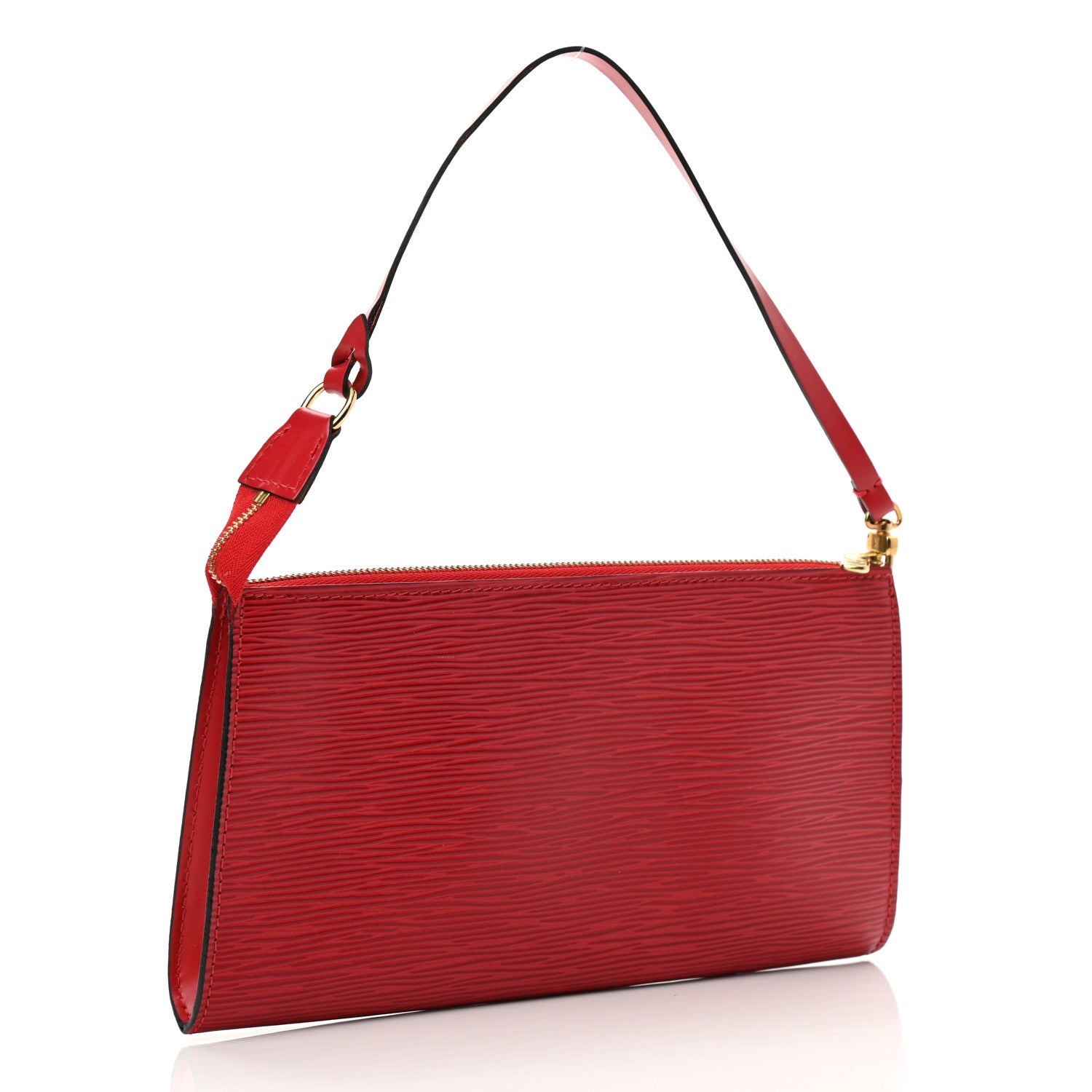Louis Vuitton Epi Pochette Accessories 24 Castillan Red 3 of 7