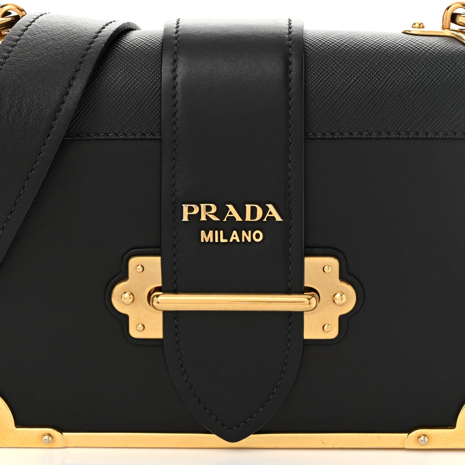 Prada City Calf Saffiano Cahier Bag Black 7 of 10