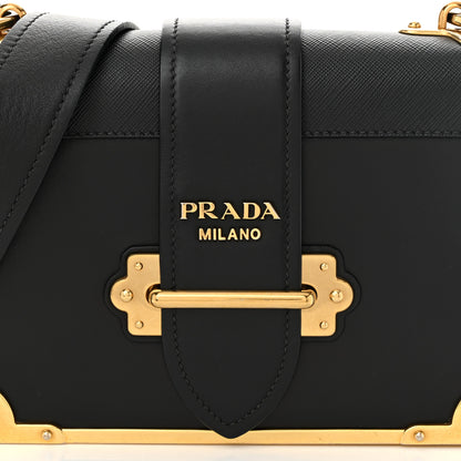 Prada City Calf Saffiano Cahier Bag Black 7 of 10