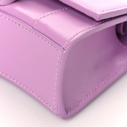 Balenciaga Shiny Box Calfskin Tonal B Hourglass Top Handle Bag Mini Lilac 9 of 11
