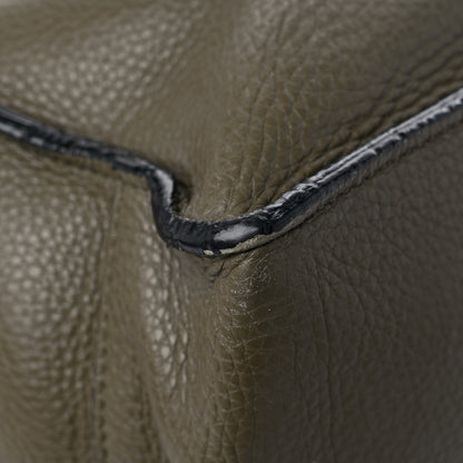 Valentino Garavani Grained Calfskin To Be Cool Tote Khaki 9 of 17