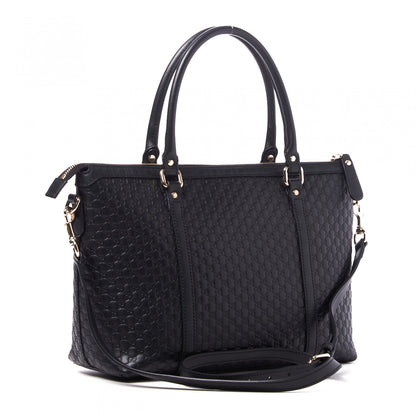 Gucci Soft Microguccissima Small Zippered Satchel Black 2 of 8
