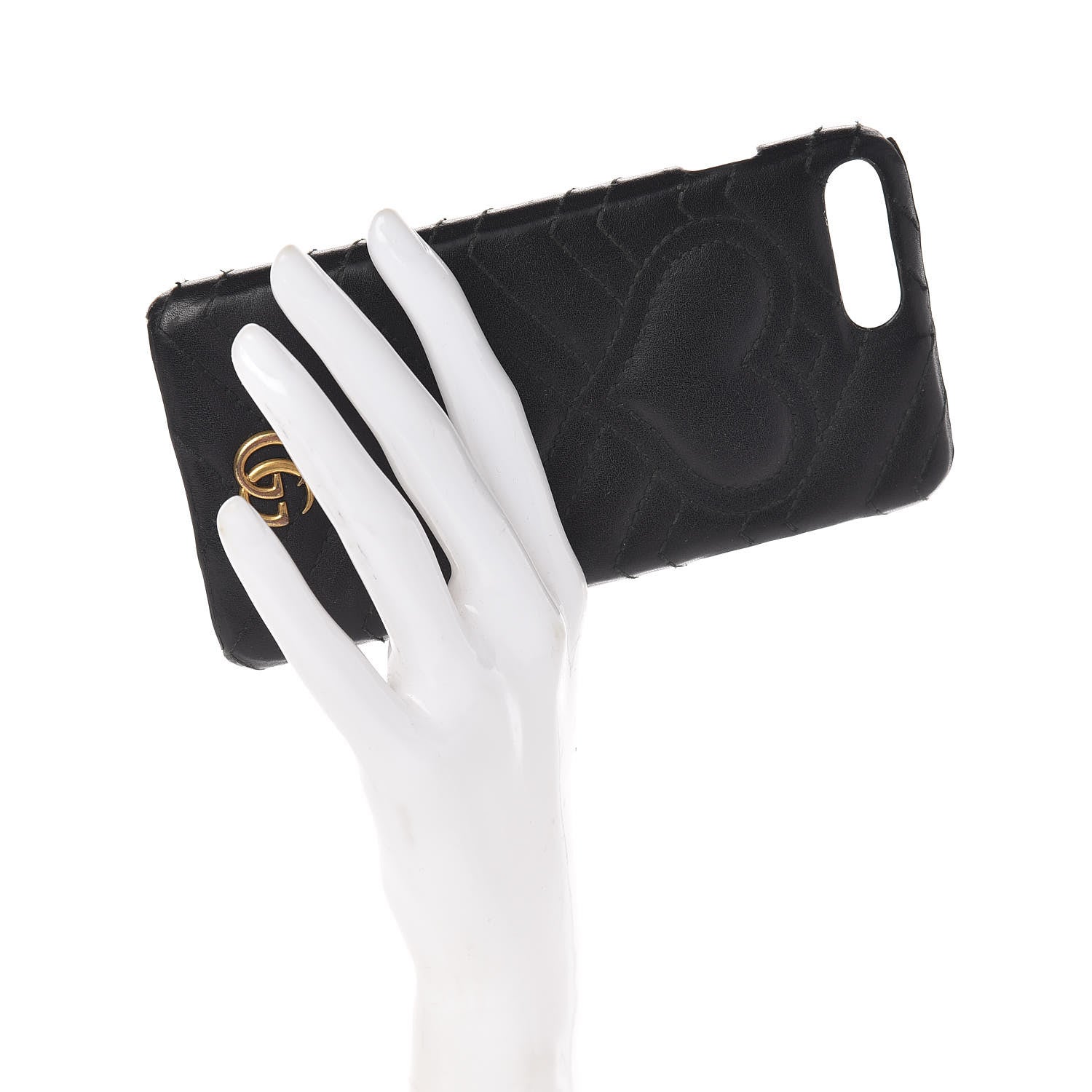 Gucci Calfskin Matelasse Marmont iPhone 7 Plus Case Black 2 of 11