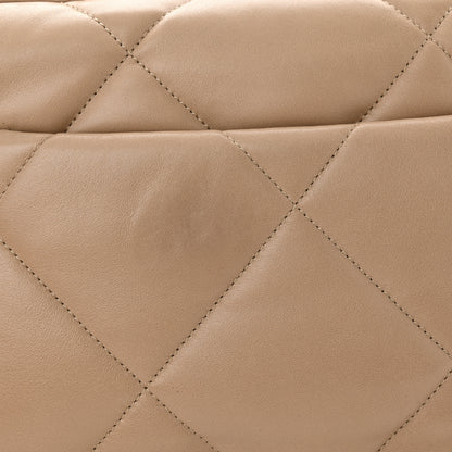 Chanel Lambskin Quilted Medium Chanel 19 Flap Dark Beige 11 of 11