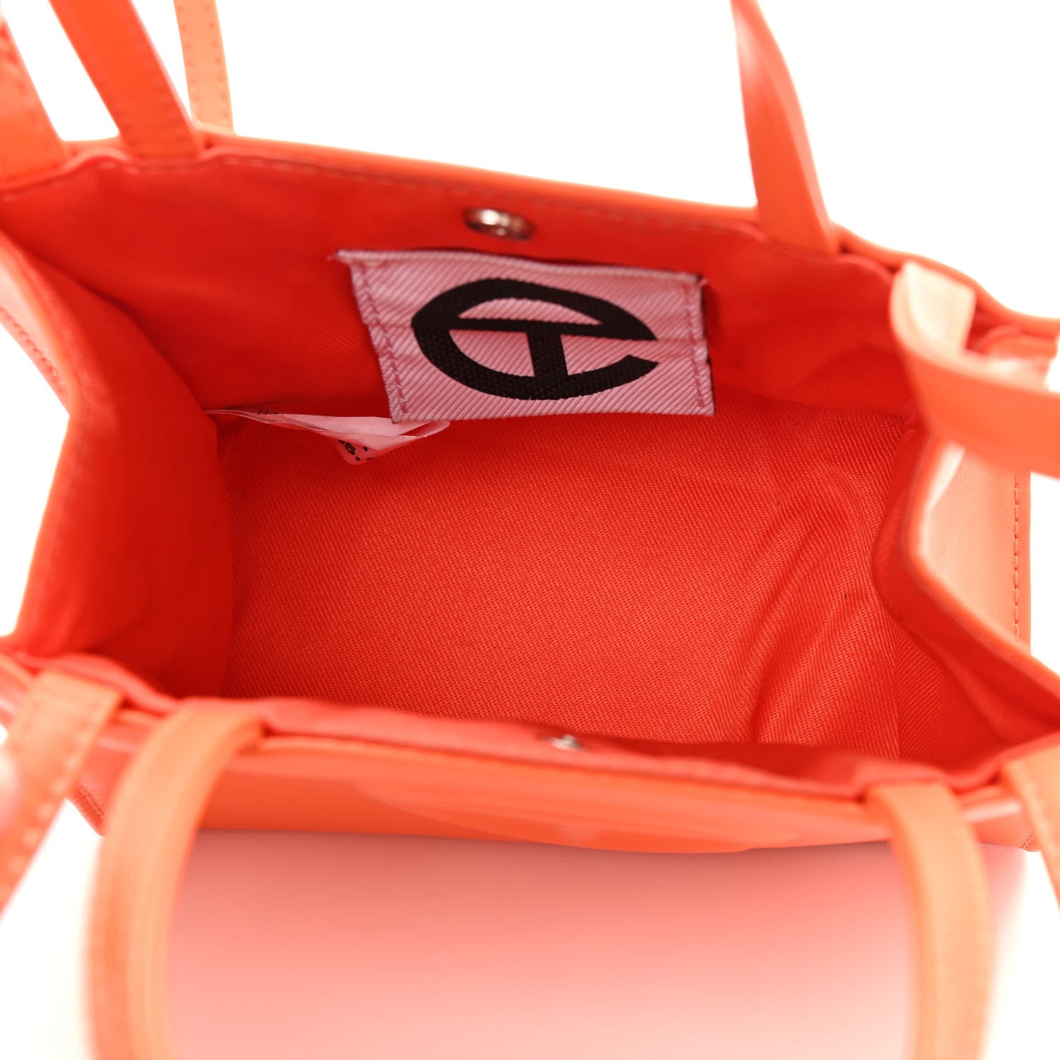 Telfar Vegan Leather Small Shopping Bag Orange 5 of 15