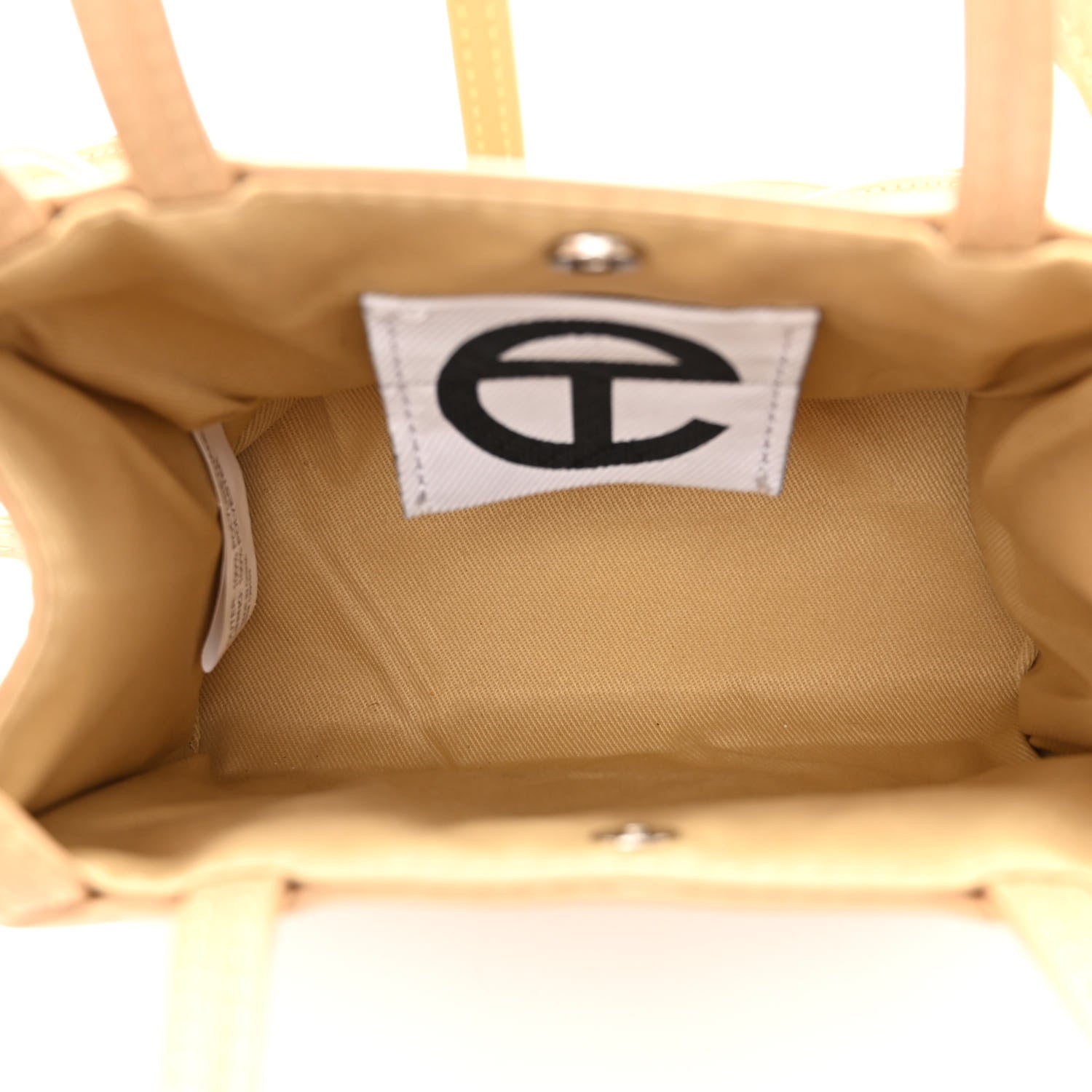 Telfar Vegan Leather Small Shopping Bag Cream 5 of 9