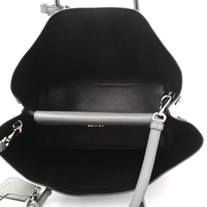 Prada Saffiano Cuir Large Double Bag Marmo 5 of 9