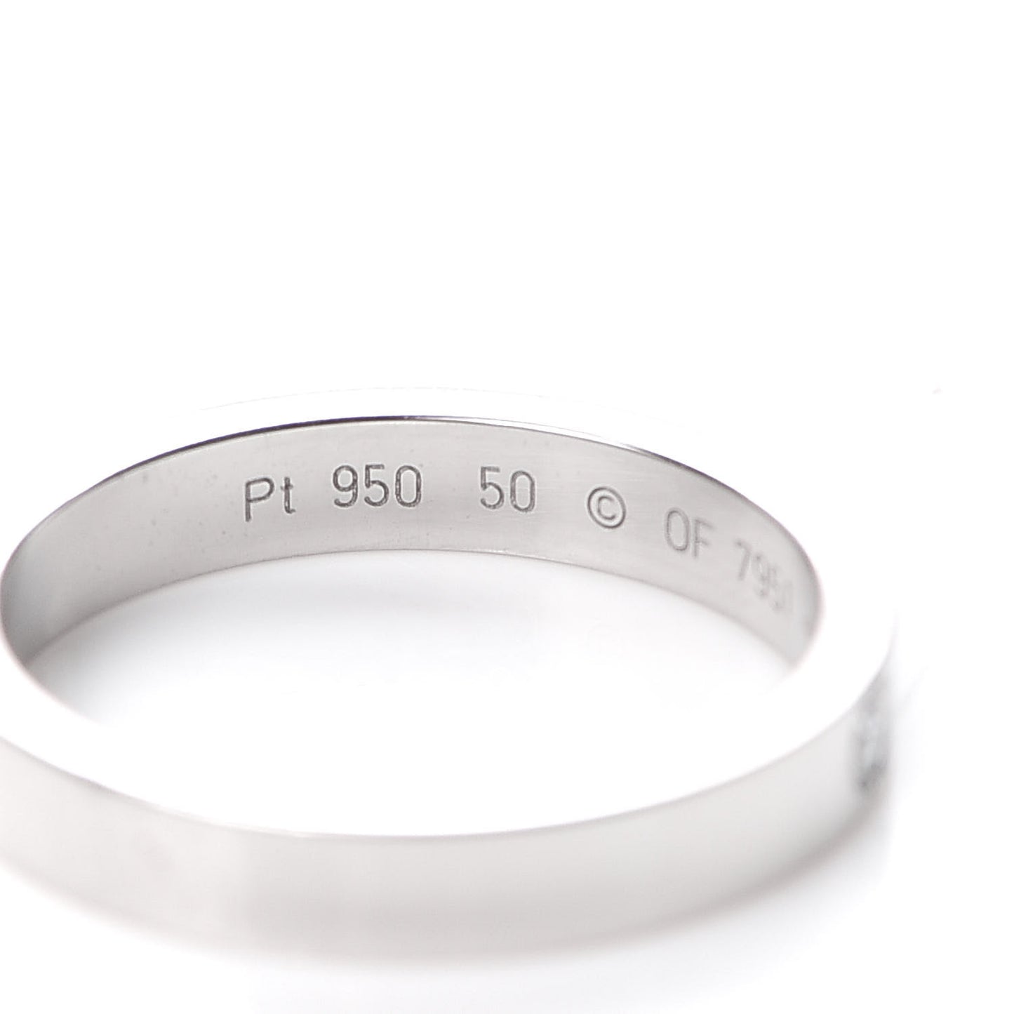 Platinum Diamond 3mm C De Wedding Band Ring 50 5.25