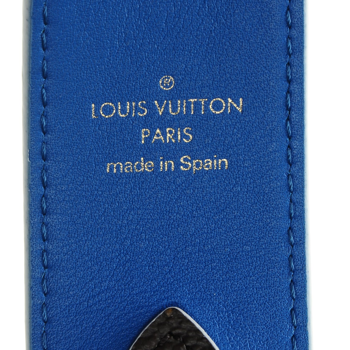 Monogram Bandouliere Shoulder Strap Blue