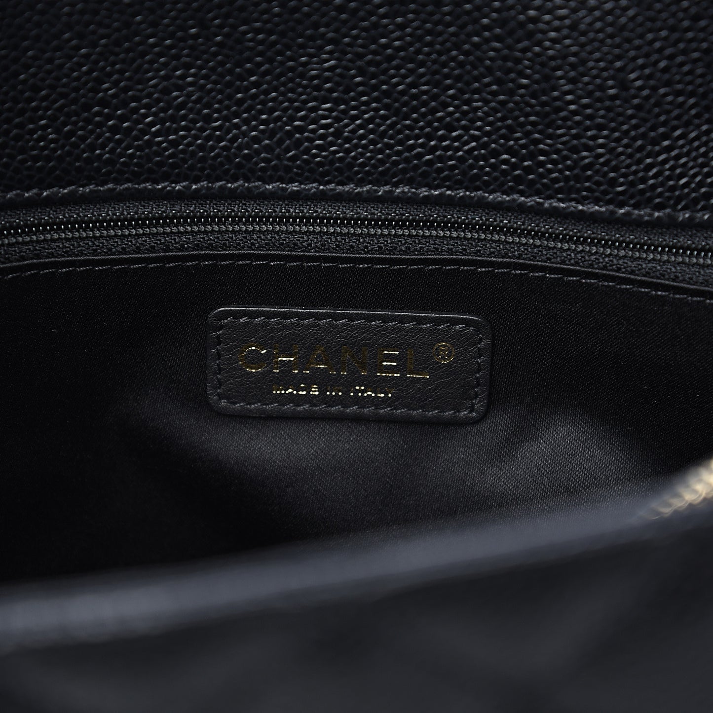 Caviar Quilted Grand Shopping Tote GST Black