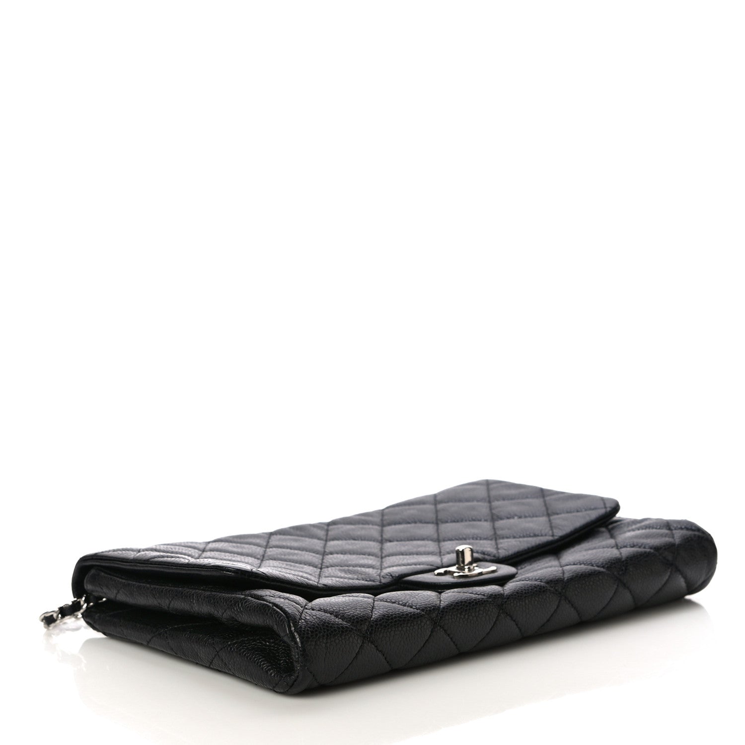 Chanel Caviar Quilted Clutch With Chain Flap Black 4 of 17