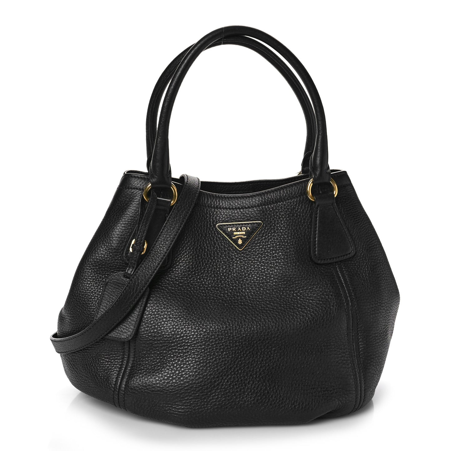 Vitello Daino Tote Black