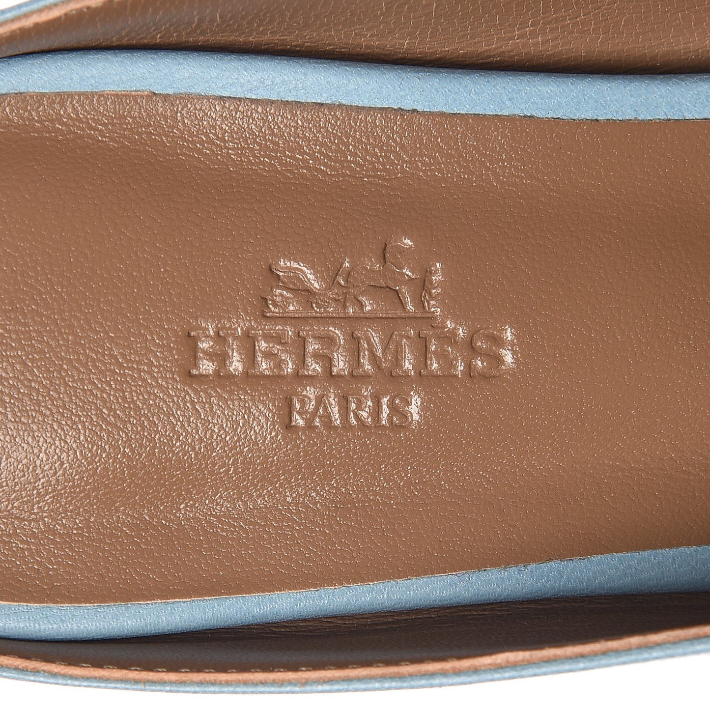 Goatskin Rivoli Mules 35 Bleu Ciel