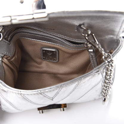MCM Metallic Calfskin Small Patricia Belt Bag Berlin Silver 5 of 11