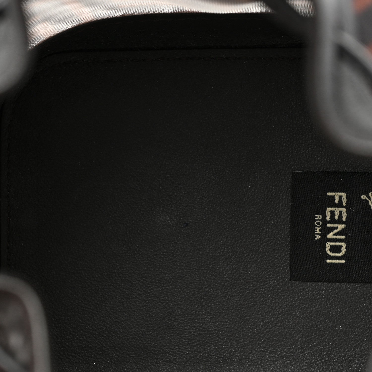 Fendi Mesh Vitello Grace F is Fendi FF 1974 Mini Mon Tresor Bucket Bag Marrone Black Ebano 5 of 8