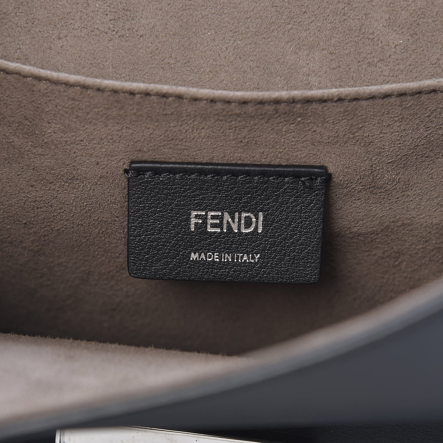 Fendi Vitello Century Opaco F is Fendi Kan I Shoulder Bag Black 6 of 14