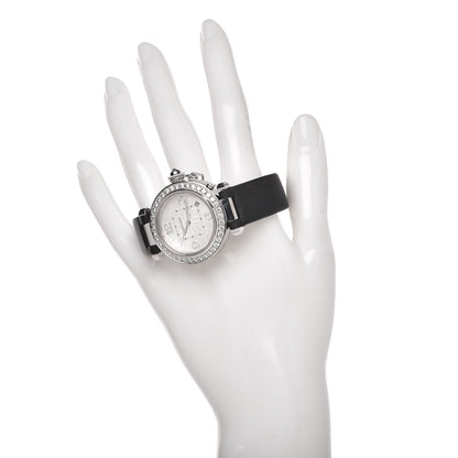 Cartier 18K White Gold Satin Diamond Bezel 32mm Pasha C Automatic Watch 2 of 8