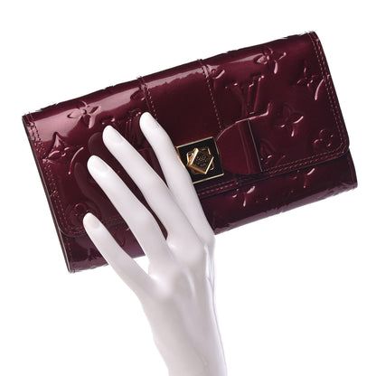 Louis Vuitton Vernis Sarah Noeud Wallet Rouge Fauviste 3 of 8
