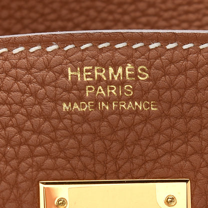 Hermes Togo Birkin 30 Gold 5 of 9