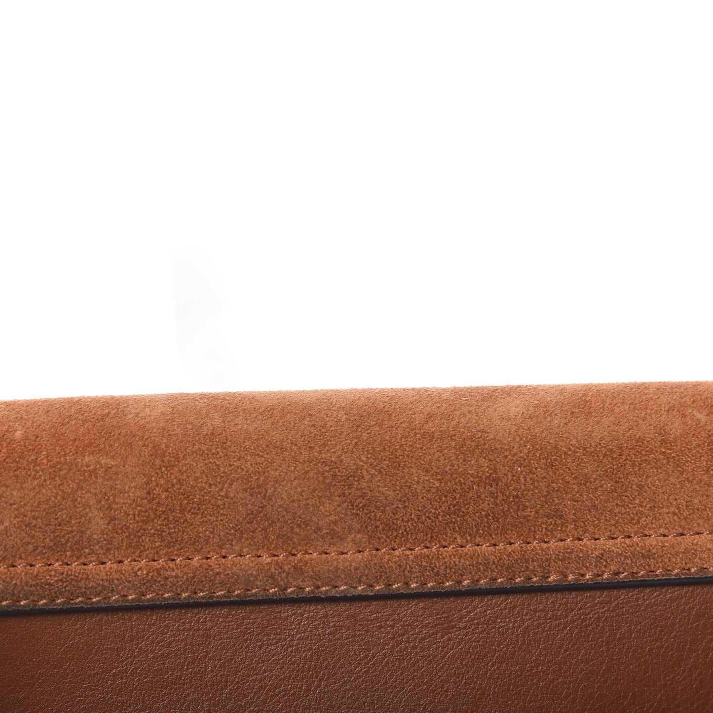 Suede Calfskin Mini Faye Shoulder Bag Tobacco