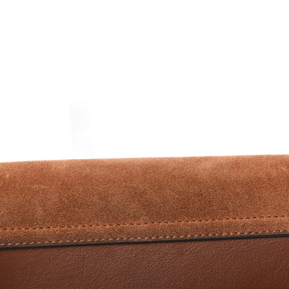 Chloe Suede Calfskin Mini Faye Shoulder Bag Tobacco 14 of 16