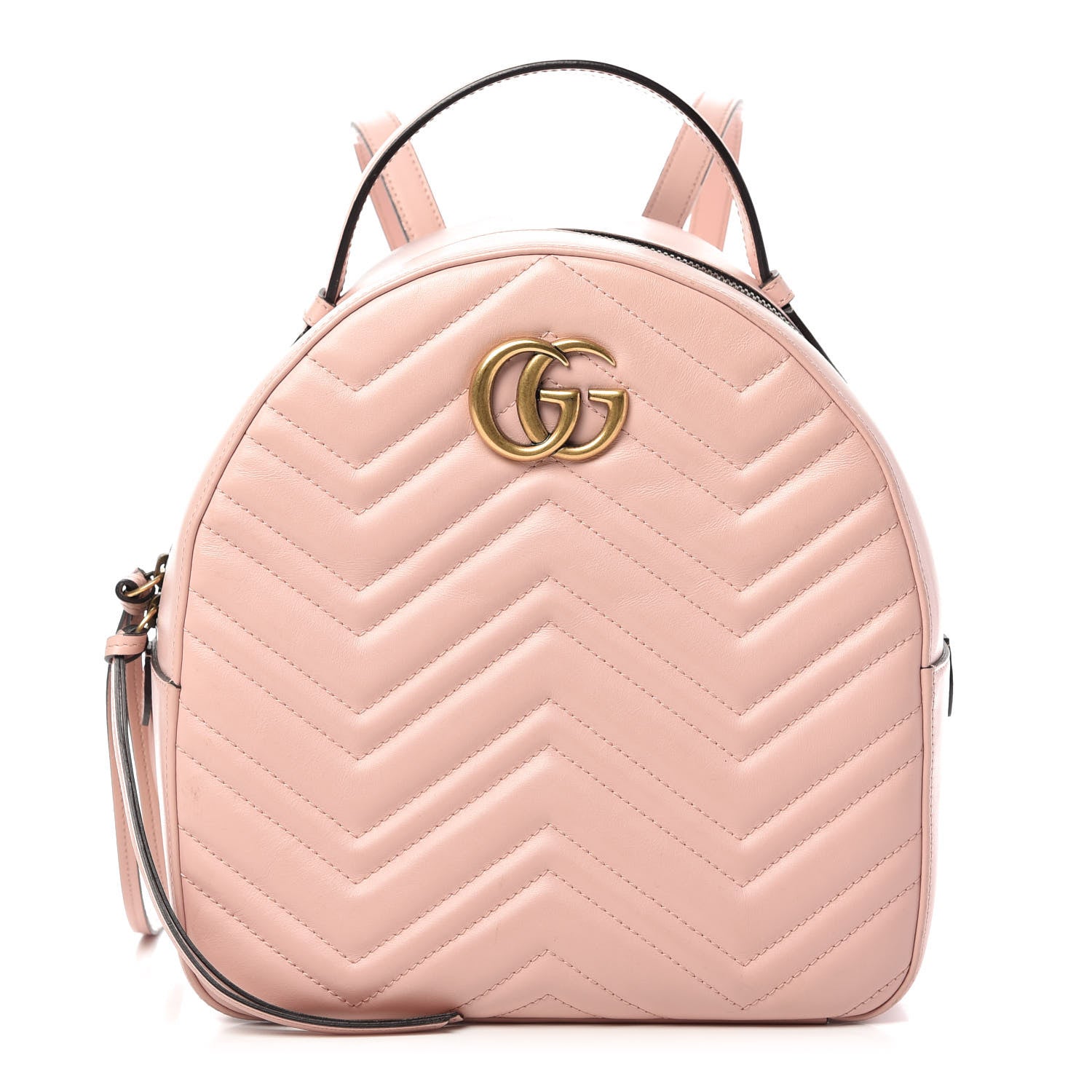 Gucci Calfskin Matelasse GG Marmont Dome Backpack Perfect Pink 1 of 11
