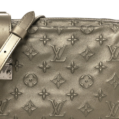 Louis Vuitton Calfskin Debossed Monogram Side Trunk Light Gold 8 of 12