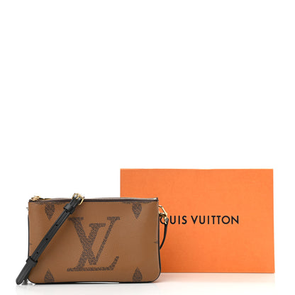 Louis Vuitton Reverse Monogram Giant Double Zip Pochette 12 of 12