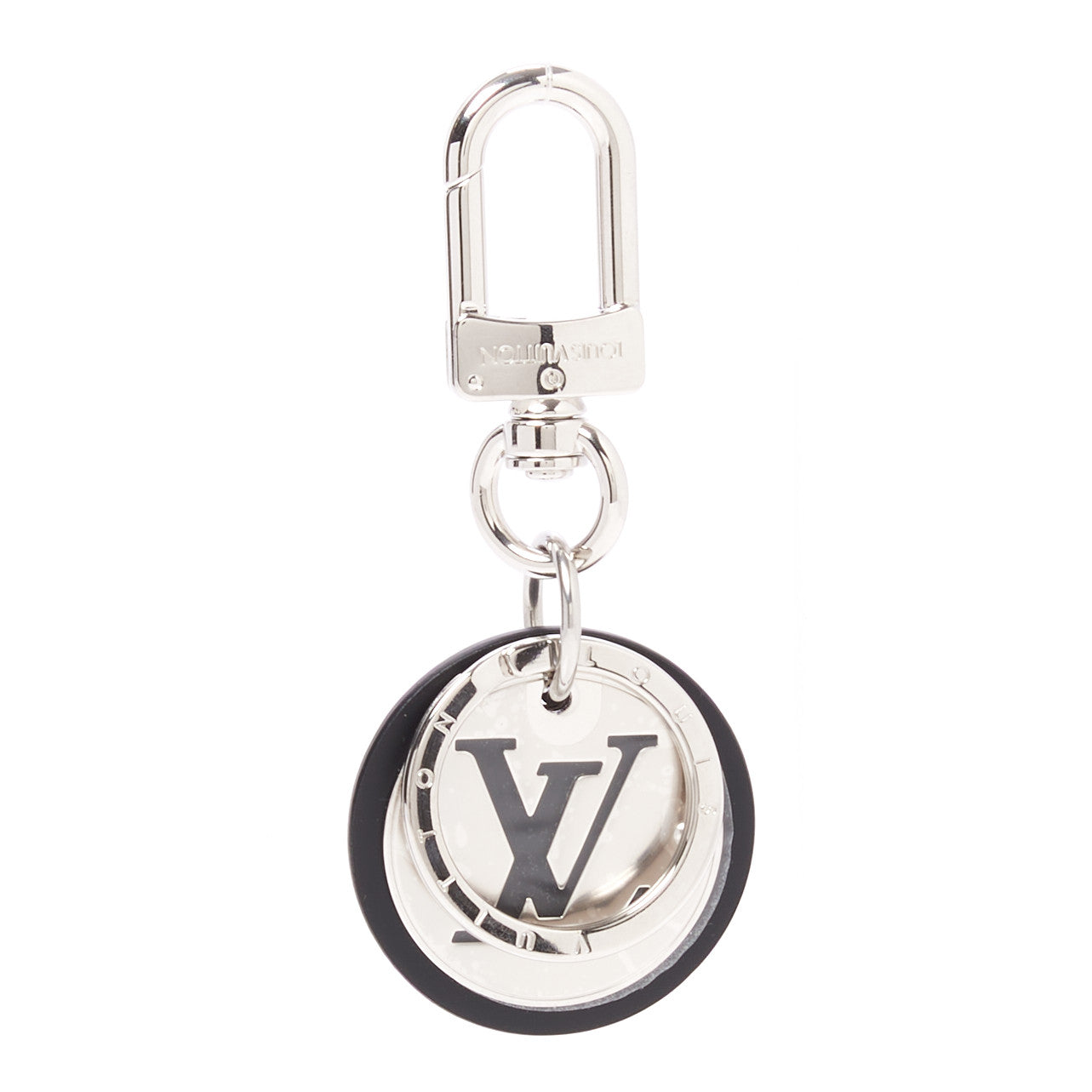 Louis Vuitton LV Cut Circle Key Holder Silver 3 of 4