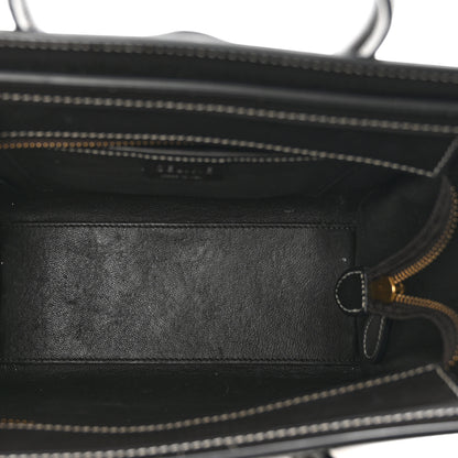 Celine Smooth Calfskin Suede Nano Tri-Color Luggage Chestnut 6 of 9