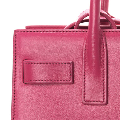 Saint Laurent Calfskin Nano Sac De Jour Lipstick Fuchsia 11 of 14
