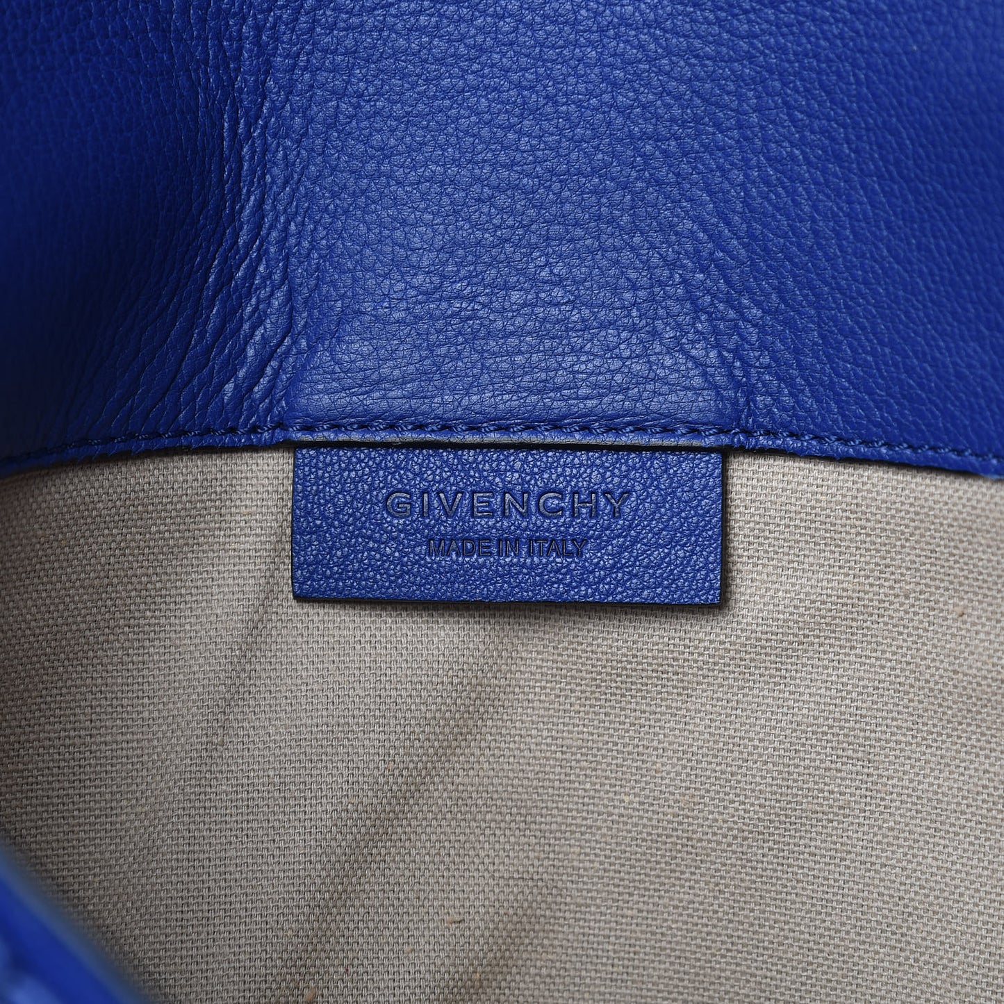 Sugar Goatskin Medium Antigona Envelope Clutch Blue