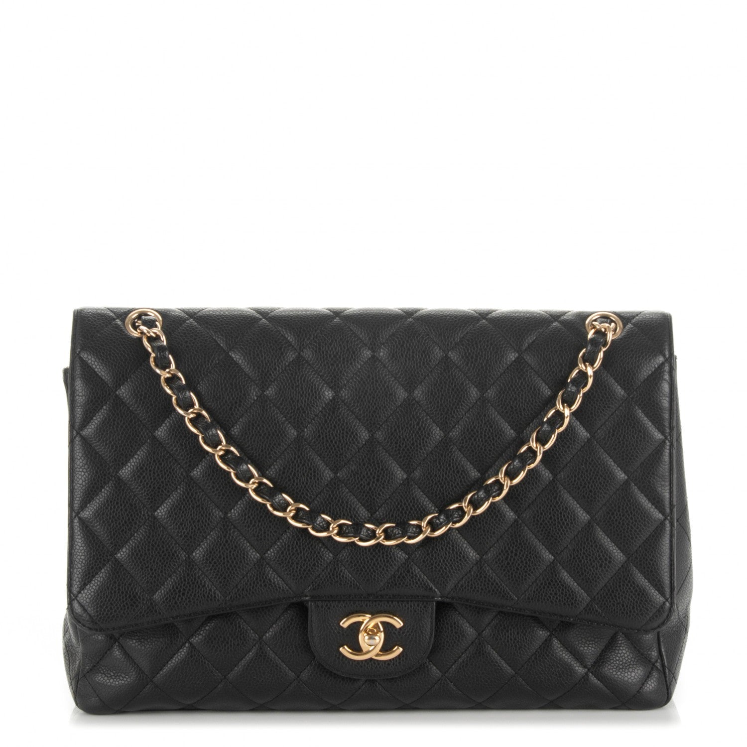 Chanel Caviar Quilted Maxi Single Flap Black 1 of 9