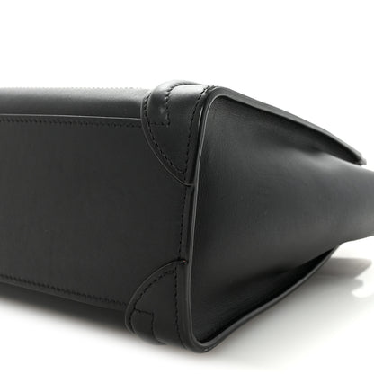 Celine Smooth Calfskin Nano Luggage Black 9 of 9