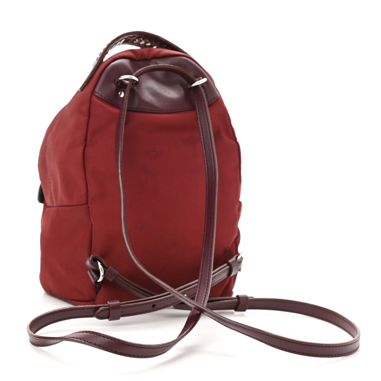 Nylon Eco Alter Nappa Mini Falabella GO Backpack Burgundy