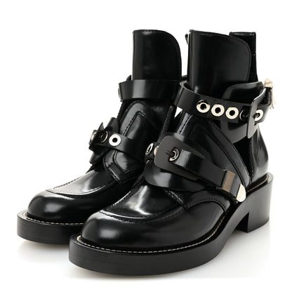 Balenciaga Brushed Calfskin Ceinture Ankle Boots 36.5 Black 3 of 9