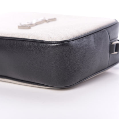 Saint Laurent Linen Canvas Monogram Lou Camera Bag Black 10 of 10