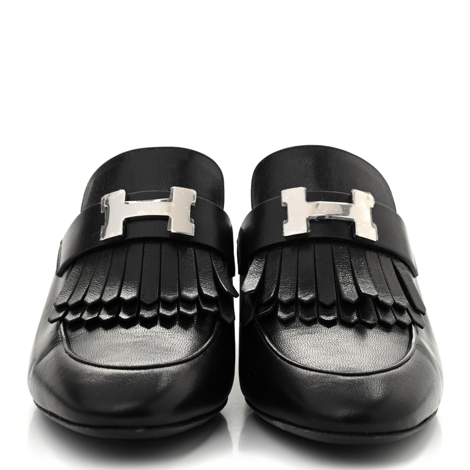 Hermes Goatskin Tuileries Mules 37 Black 2 of 8