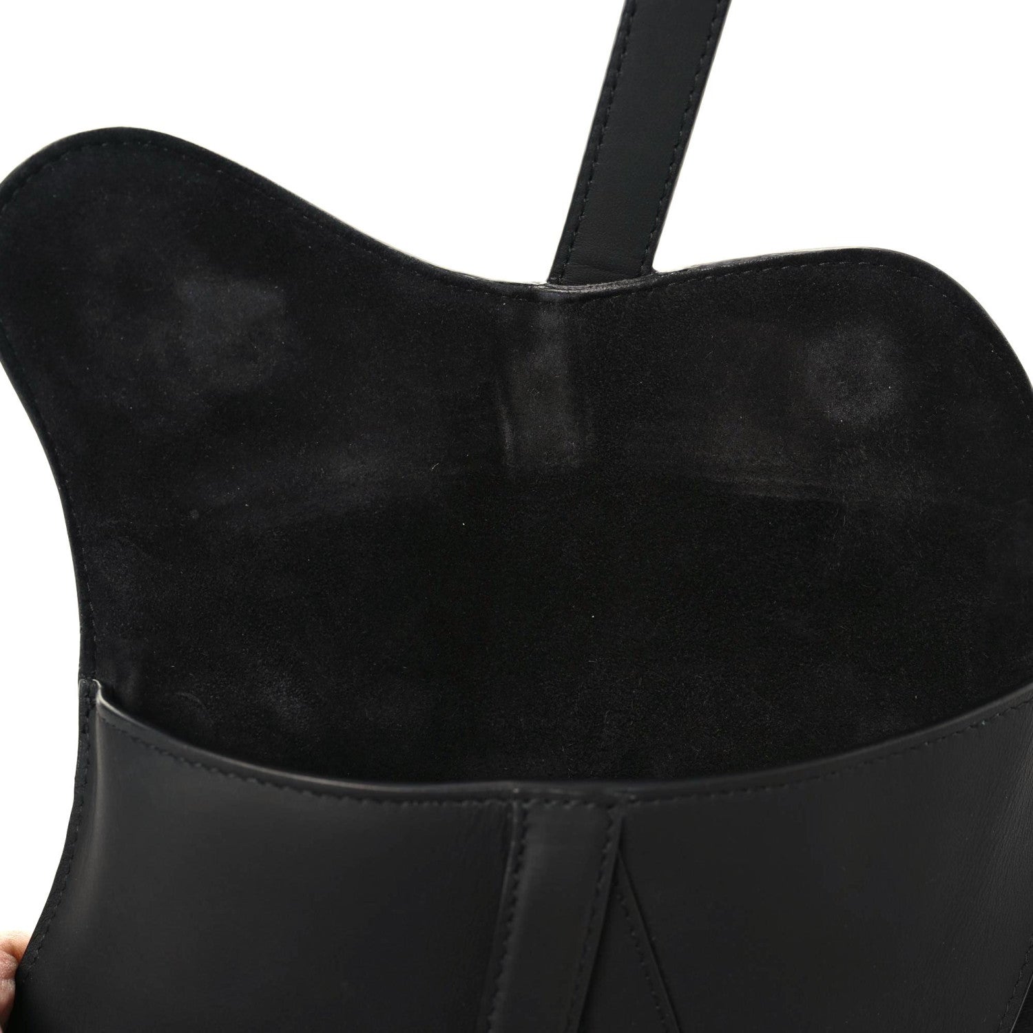 Christian Dior Ultra Matte Calfskin Saddle Belt Bag Black 7 of 8