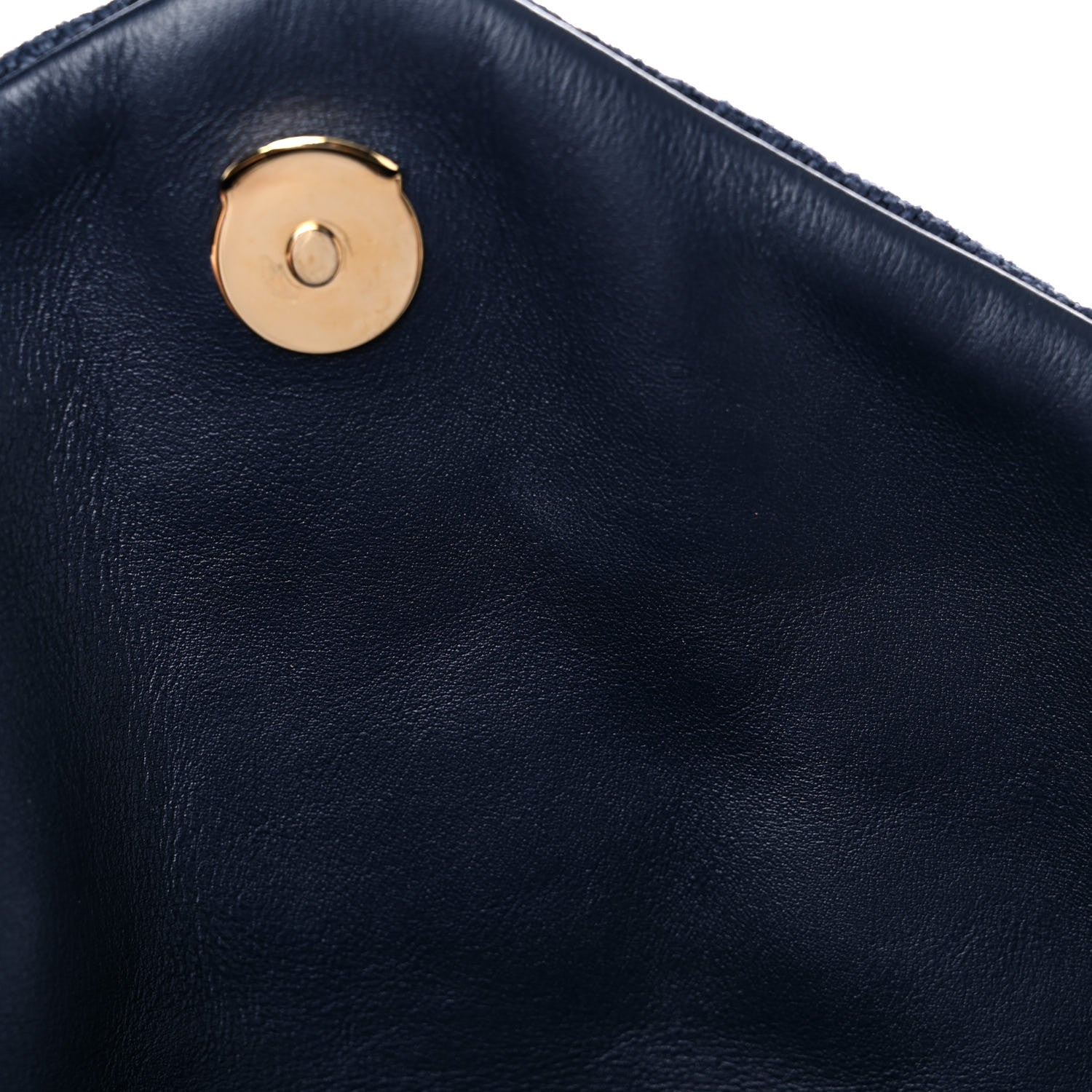 Saint Laurent Canvas Quilted Small Loulou Puffer Monogram Chain Satchel Marine 11 of 12