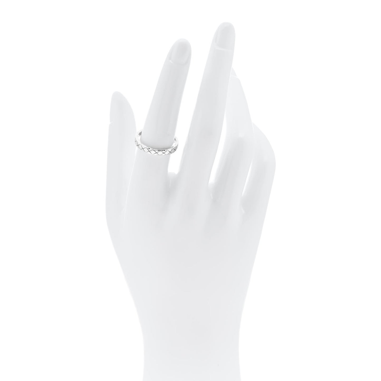 18K White Gold Mini Coco Crush Ring 55 7.25