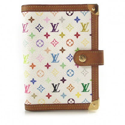 Louis Vuitton Monogram Multicolor Small Ring Agenda Cover White 1 of 9