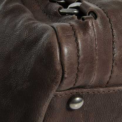 Chanel Leather Large Modern Chain Tote Brown 5 of 10